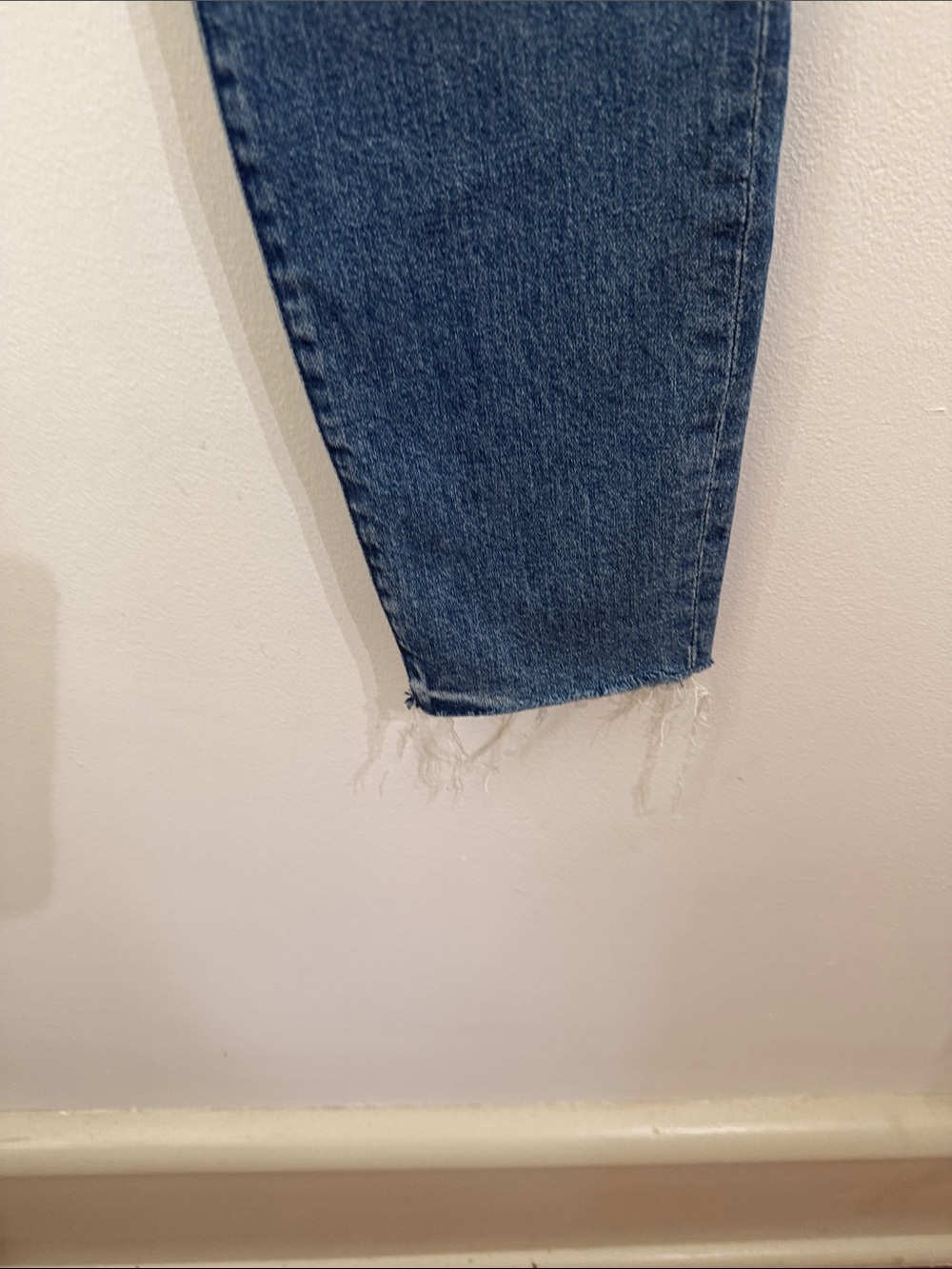 Mother The Stunner Ankle Fray Jeans Womens Size 28 Denim Mid Wash - Picture 5 of 13